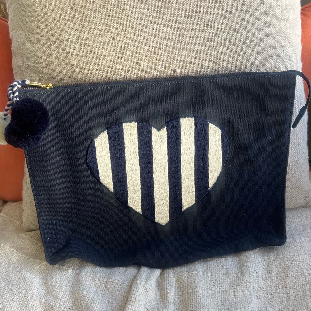 Figue Embroidered Zippered Bag
